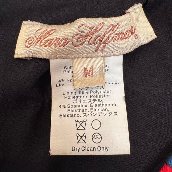 Mara Hoffman Women’s Red Pyramid Print Egyptian Mini Dress Vintage sz M - Picture 5 of 5